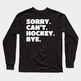 hockey Long Sleeve T-Shirt